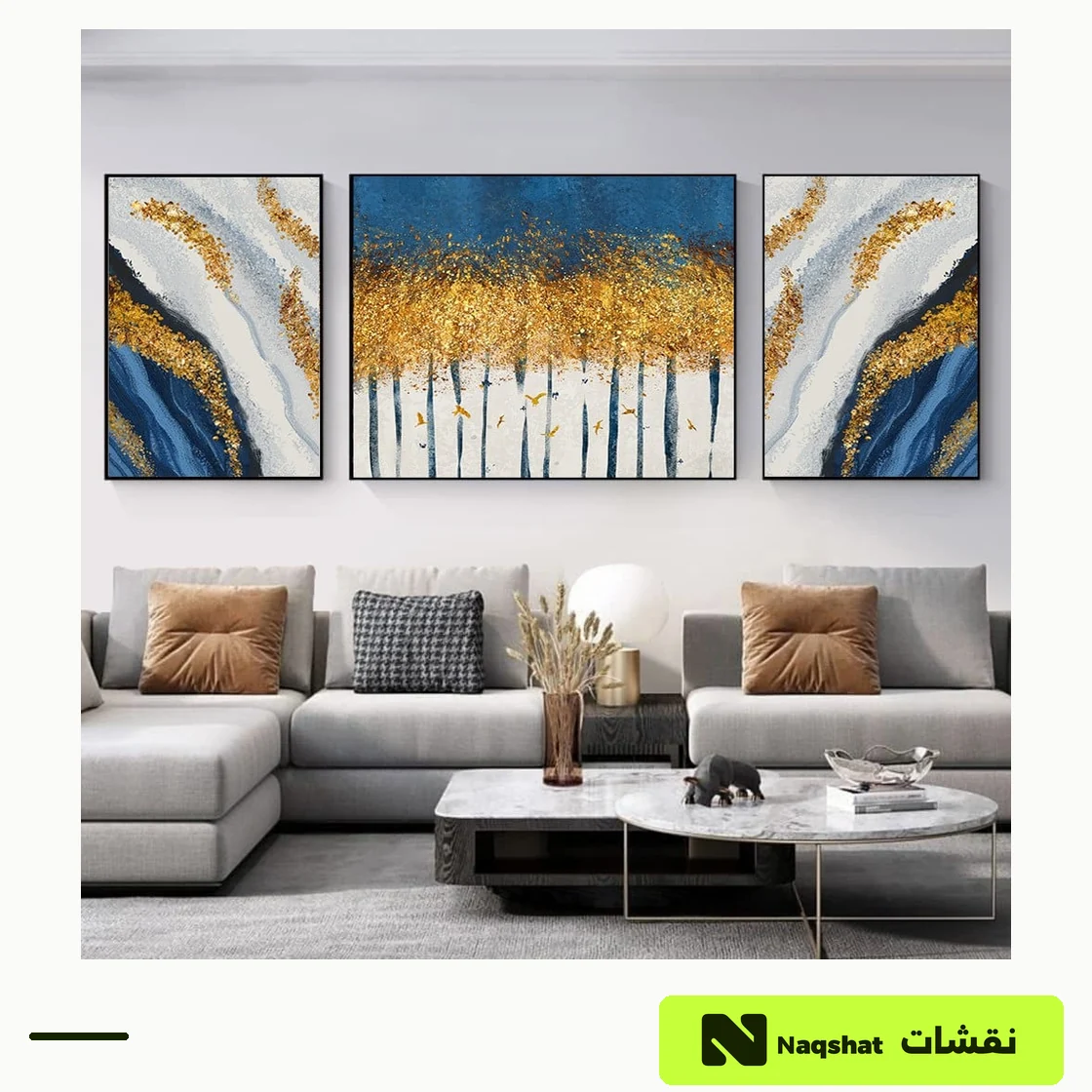 مجموعة مكونة من 3 لوحات كانفس