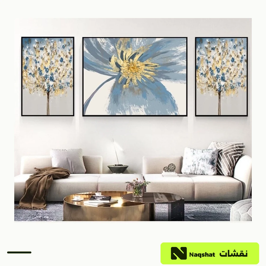 مجموعة مكونة من 3 لوحات كانفس