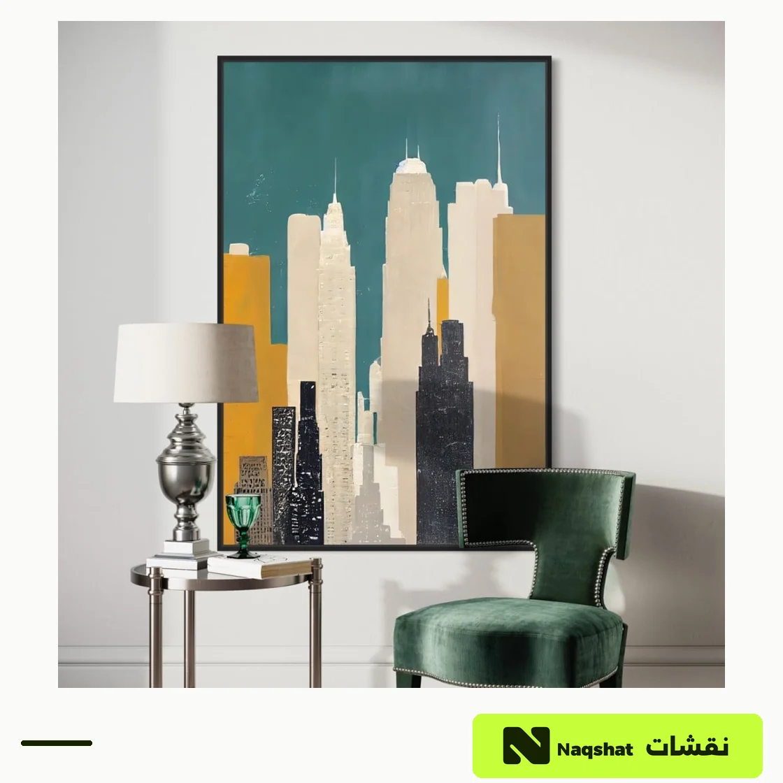 Abstract Buildings Canvas Wall Art